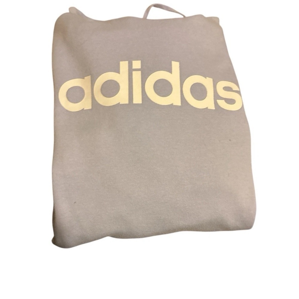 Adidas Unisex Lilac Purple Logo Hoodie Sweatshirt - Picture 5 of 6
